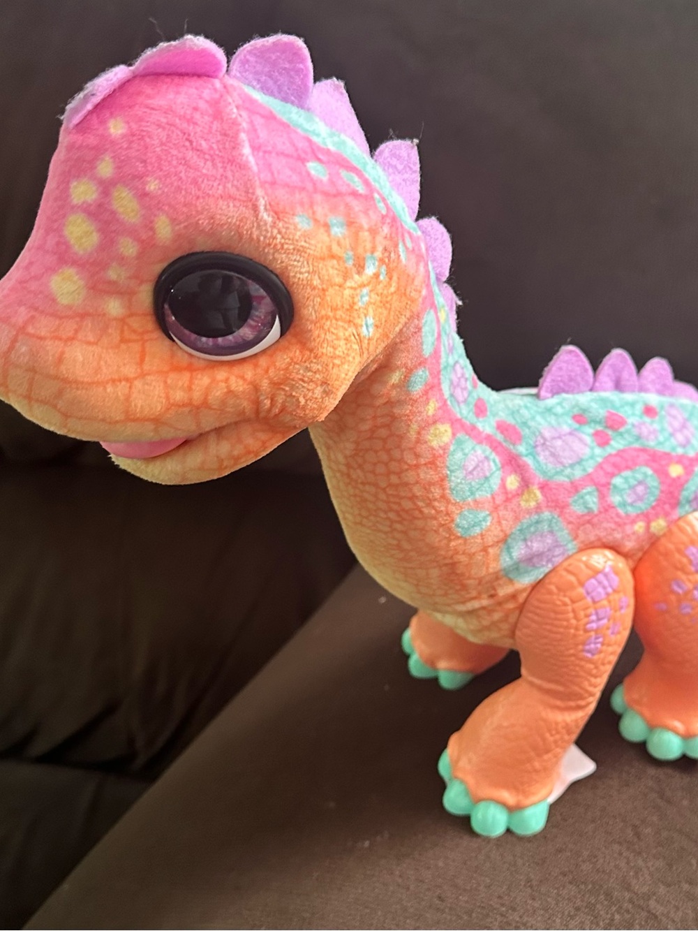 Furreal Friends Snackin' Sally Dinosaur Brontosaurus Electric Sound Motion Toy